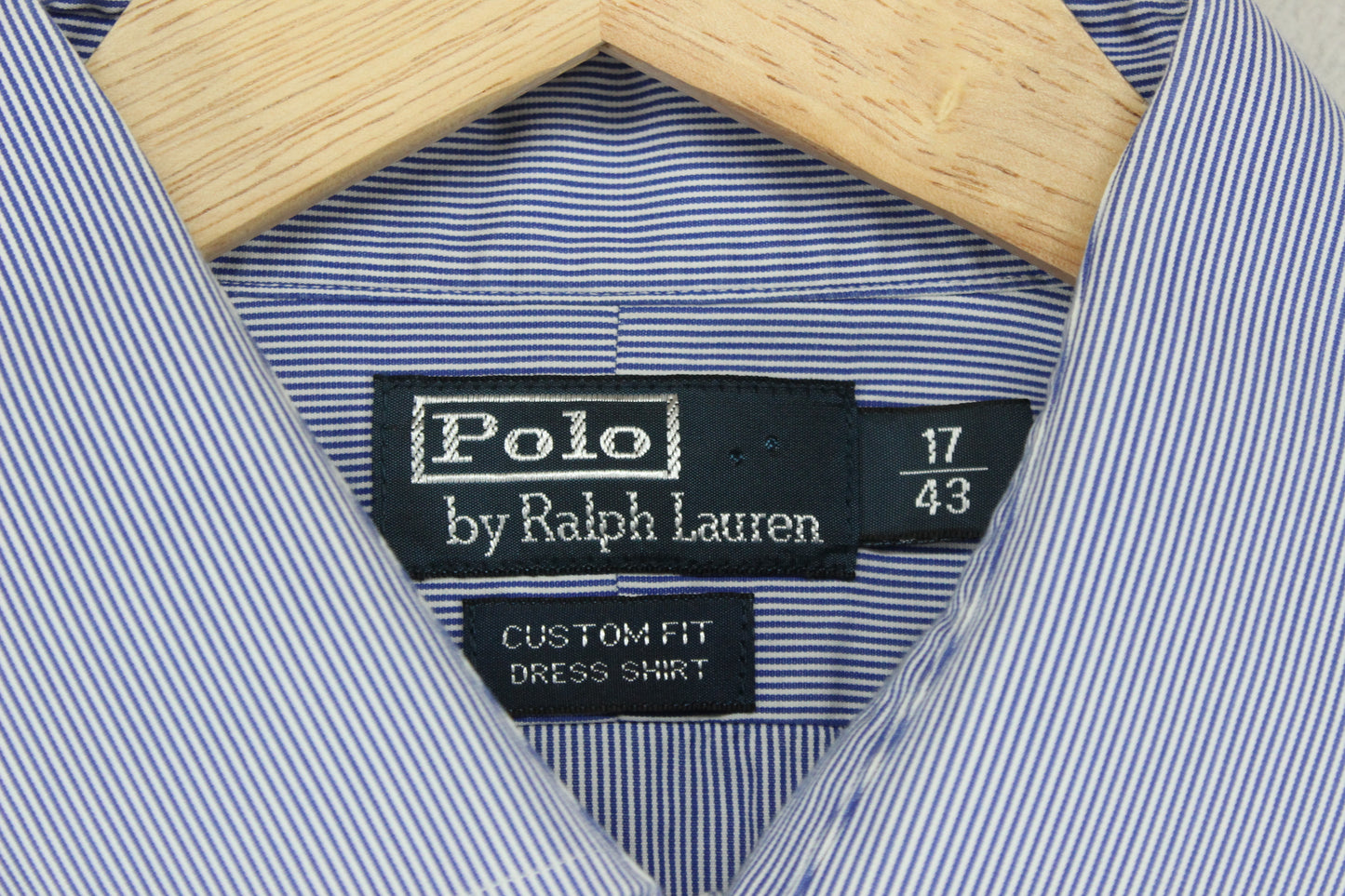 Mens Striped Shirt Custom Fit Long Sleeve