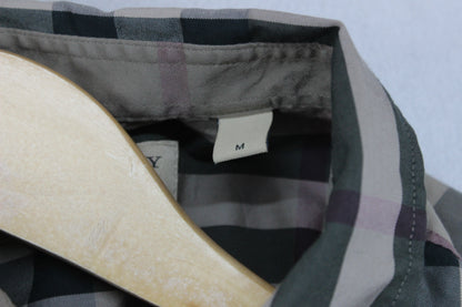 Mens Plaid Shirt Long Sleeve Stretch
