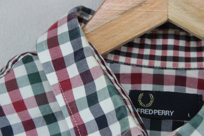 Mens Shirt Check Short Sleeve
