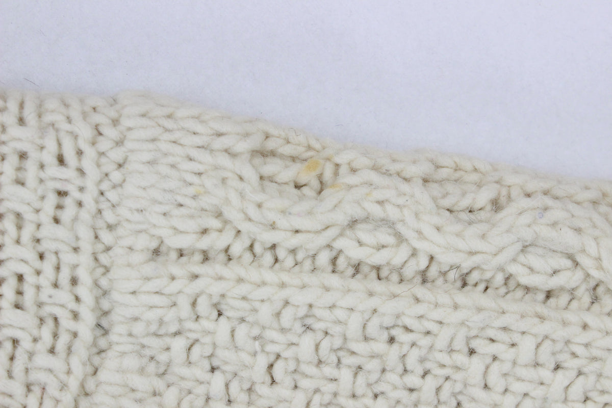Womens Aran Knit Cardigan Cable Knit Button Up