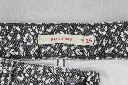 Womens Baggy Dad Jeans Patterned Printed