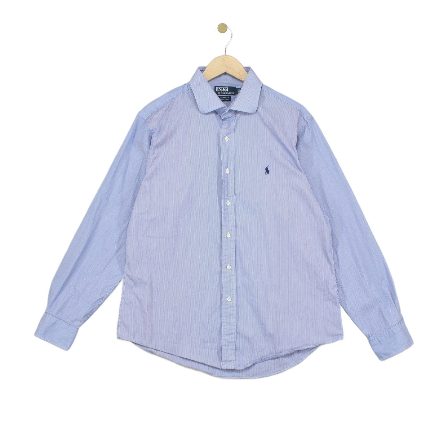 Mens Striped Shirt Custom Fit Long Sleeve