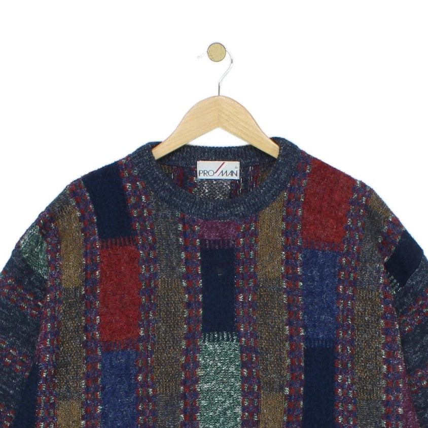 Mens Abstract Jumper Crew Neck