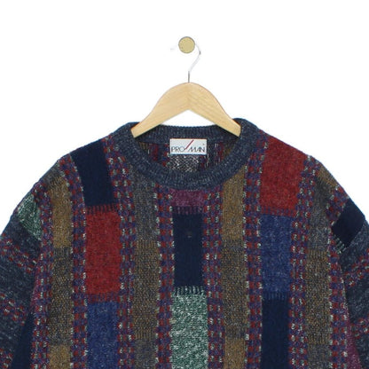 Mens Abstract Jumper Crew Neck