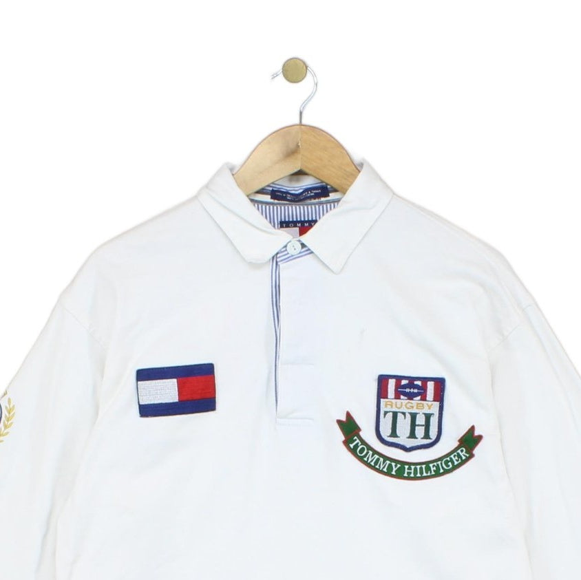 Mens Polo Shirt  Logo Long Sleeve Casual