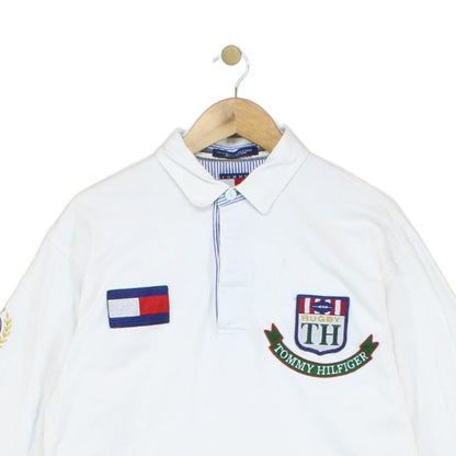 Mens Polo Shirt  Logo Long Sleeve Casual