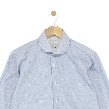 Mens Patterned Shirt Long Sleeve Formal