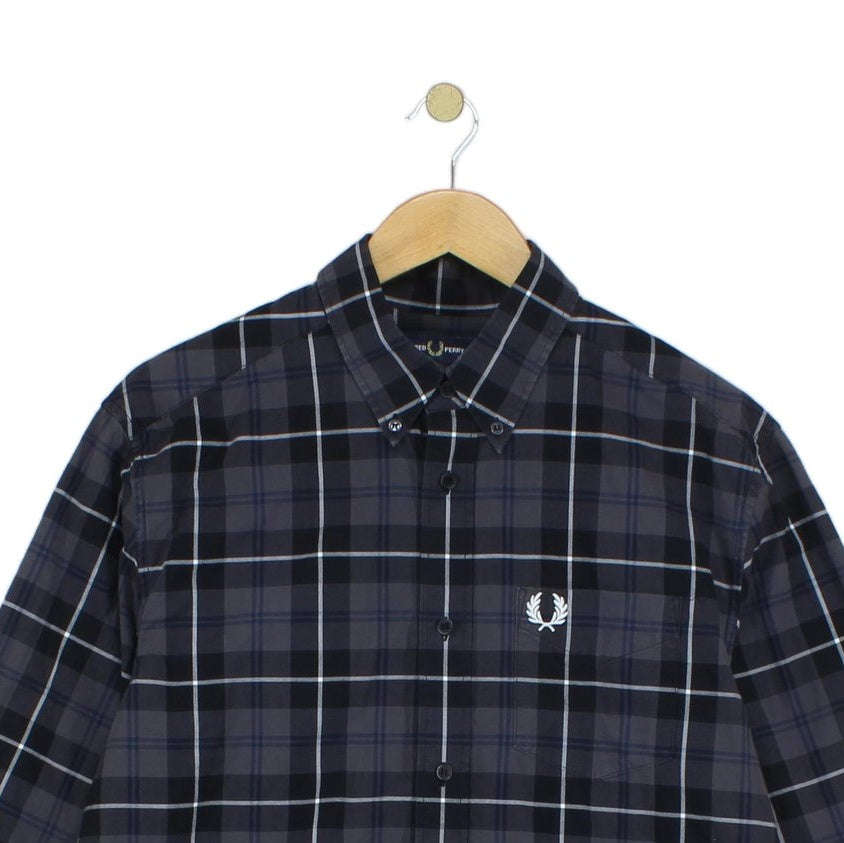 Mens Plaid Shirt Long Sleeve Button Up
