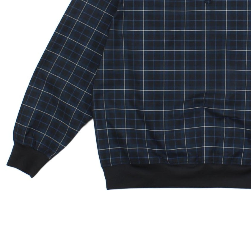 Mens Golf 1/4 Zip Jacket Plaid Lightweight