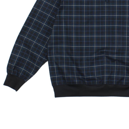 Mens Golf 1/4 Zip Jacket Plaid Lightweight