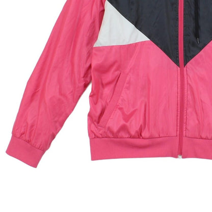 Womens Track Jacket Full Zip Hooded Retro