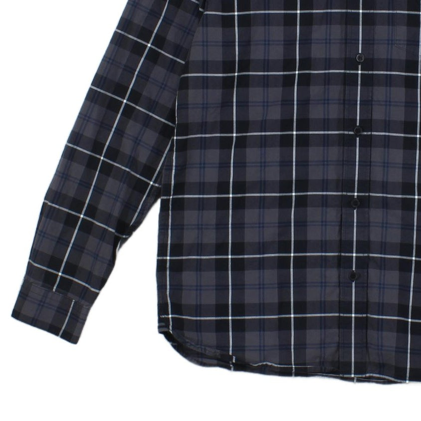 Mens Plaid Shirt Long Sleeve Button Up