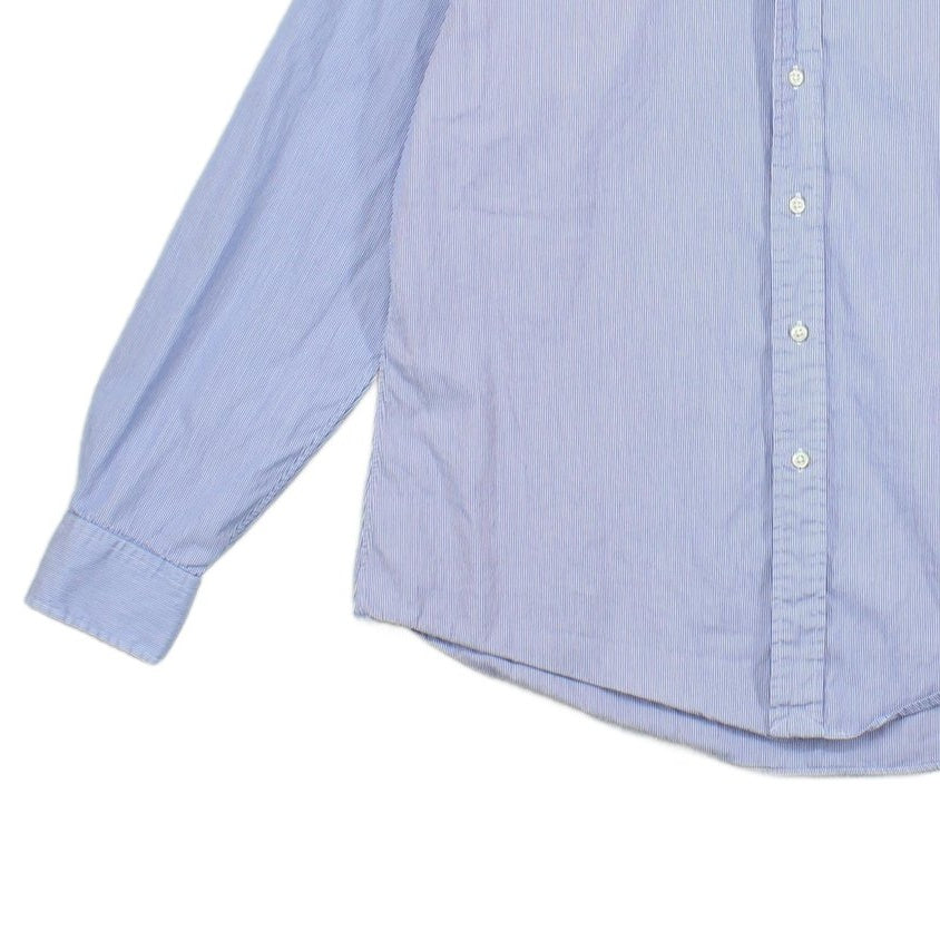 Mens Striped Shirt Custom Fit Long Sleeve