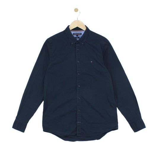 Mens Shirt Stretch Slim Fit Long Sleeve Button Up