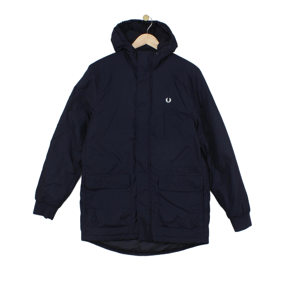 Mens Parka Coat Hooded Full Zip Winter