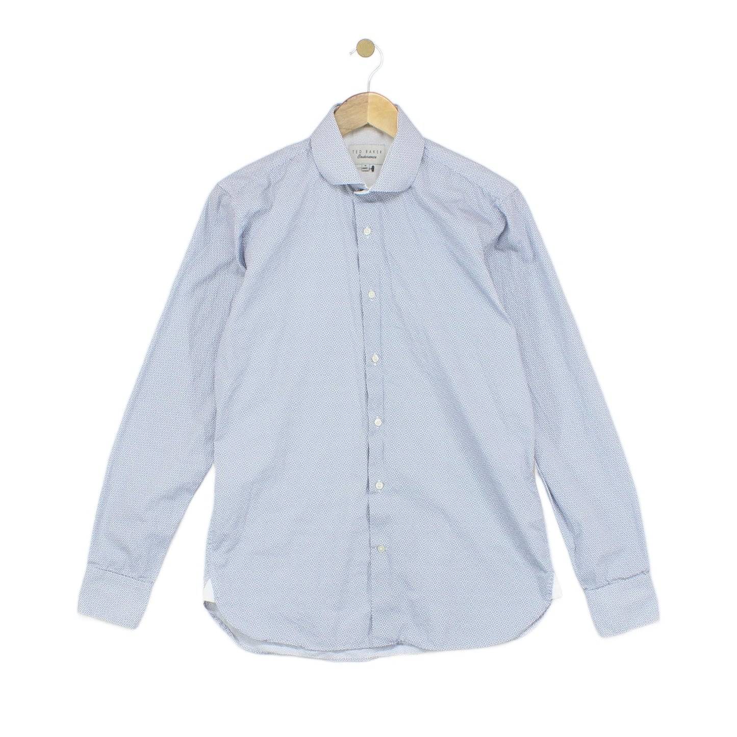 Mens Patterned Shirt Long Sleeve Formal