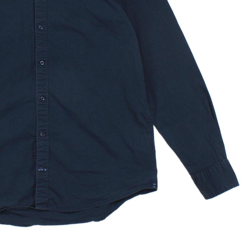 Mens Shirt Stretch Slim Fit Long Sleeve Button Up