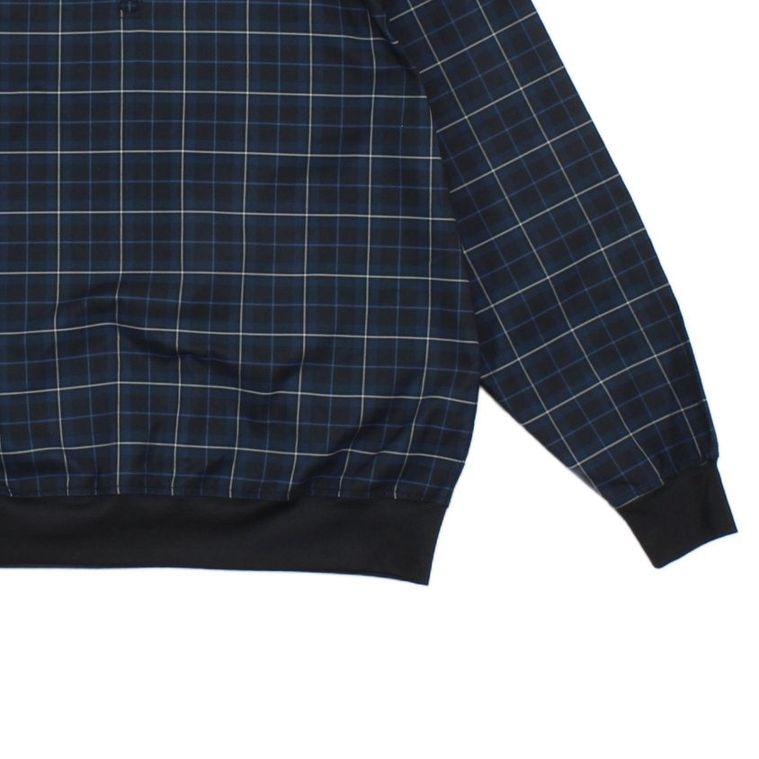 Mens Golf 1/4 Zip Jacket Plaid Lightweight