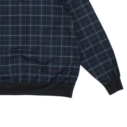 Mens Golf 1/4 Zip Jacket Plaid Lightweight
