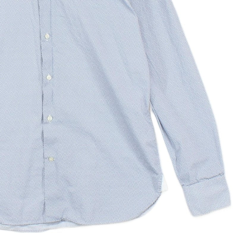 Mens Patterned Shirt Long Sleeve Formal