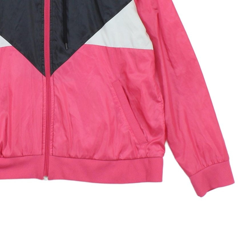 Womens Track Jacket Full Zip Hooded Retro