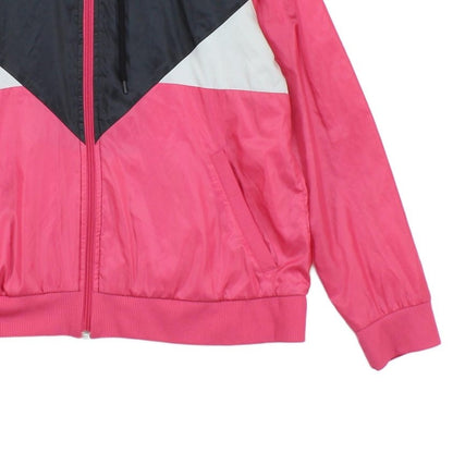 Womens Track Jacket Full Zip Hooded Retro