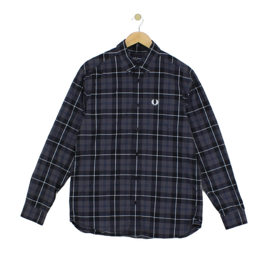Mens Plaid Shirt Long Sleeve Button Up