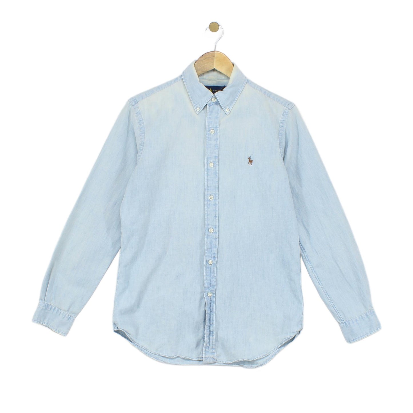 Mens Chambray Shirt Button Up Classic