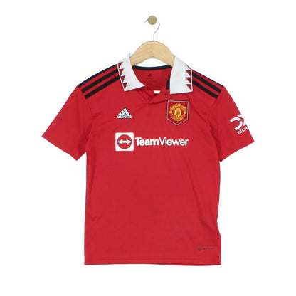 Boys Manchester United 2022-23 Football Shirt Home Jersey