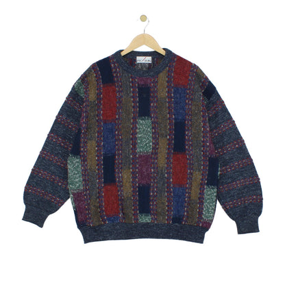 Mens Abstract Jumper Crew Neck