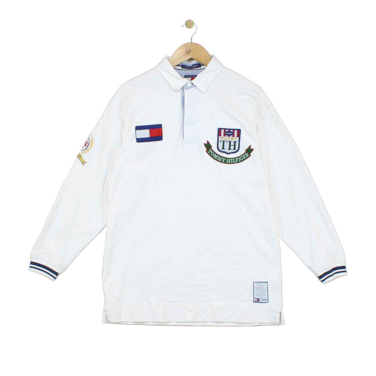 Mens Polo Shirt  Logo Long Sleeve Casual