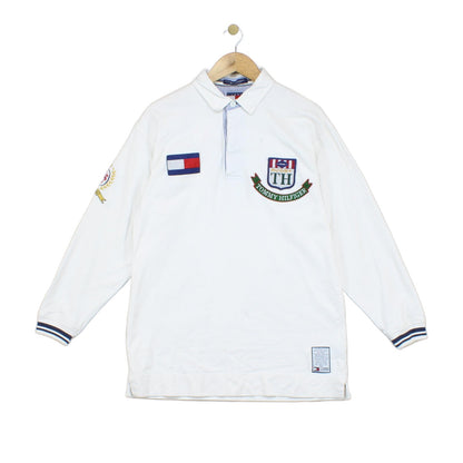 Mens Polo Shirt  Logo Long Sleeve Casual