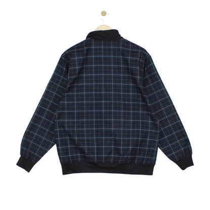 Mens Golf 1/4 Zip Jacket Plaid Lightweight