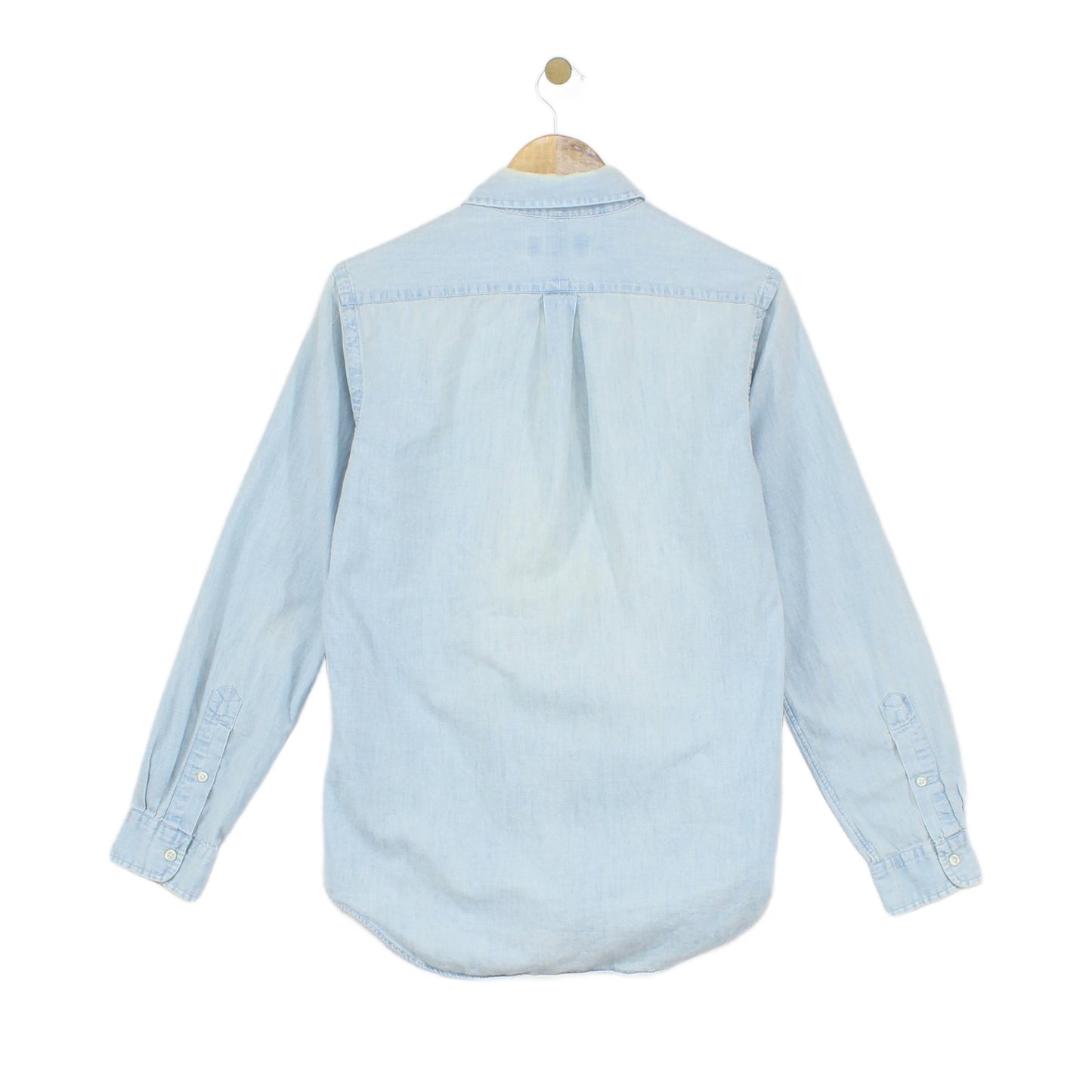 Mens Chambray Shirt Button Up Classic