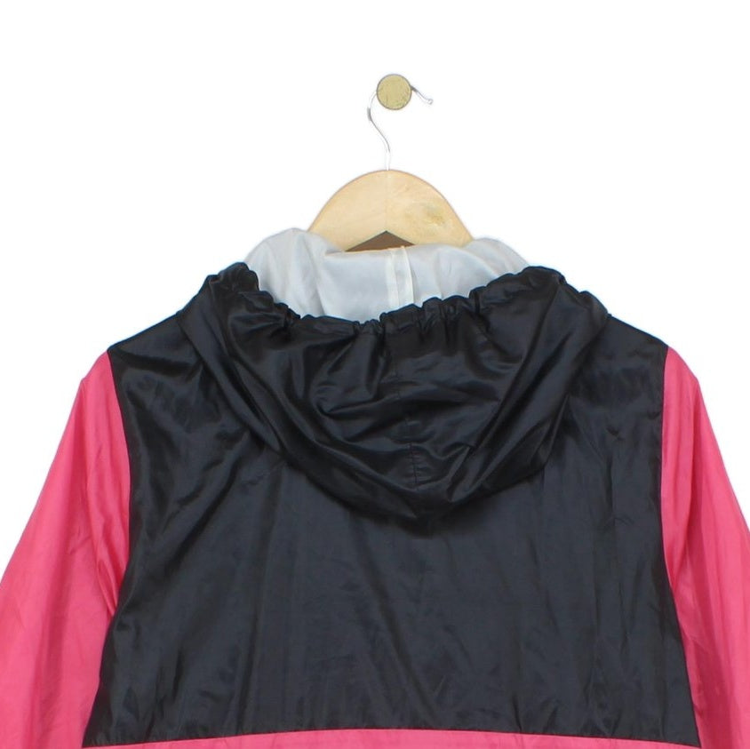 Womens Track Jacket Full Zip Hooded Retro