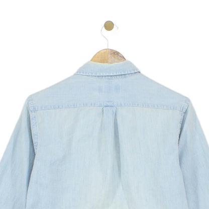 Mens Chambray Shirt Button Up Classic