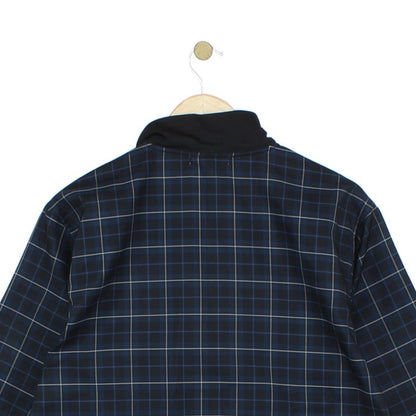 Mens Golf 1/4 Zip Jacket Plaid Lightweight