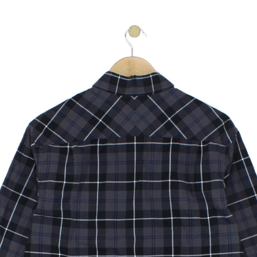Mens Plaid Shirt Long Sleeve Button Up