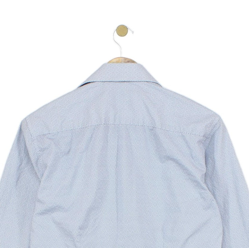Mens Patterned Shirt Long Sleeve Formal