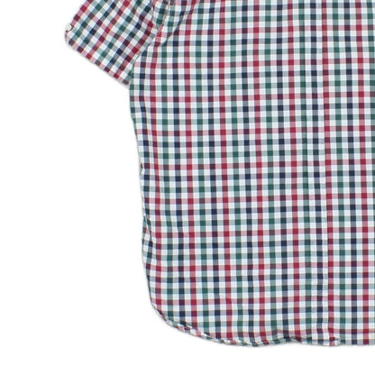 Mens Shirt Check Short Sleeve