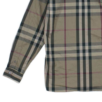 Mens Plaid Shirt Long Sleeve Stretch