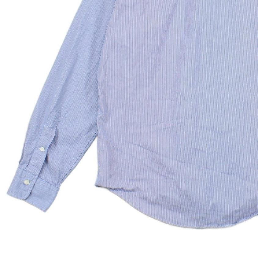Mens Striped Shirt Custom Fit Long Sleeve