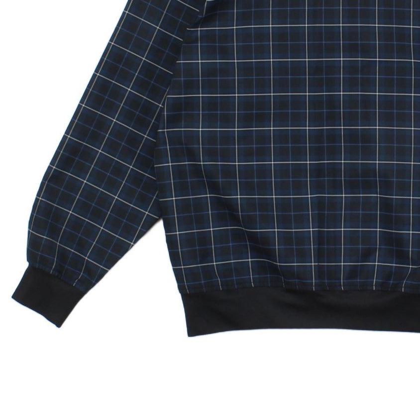 Mens Golf 1/4 Zip Jacket Plaid Lightweight