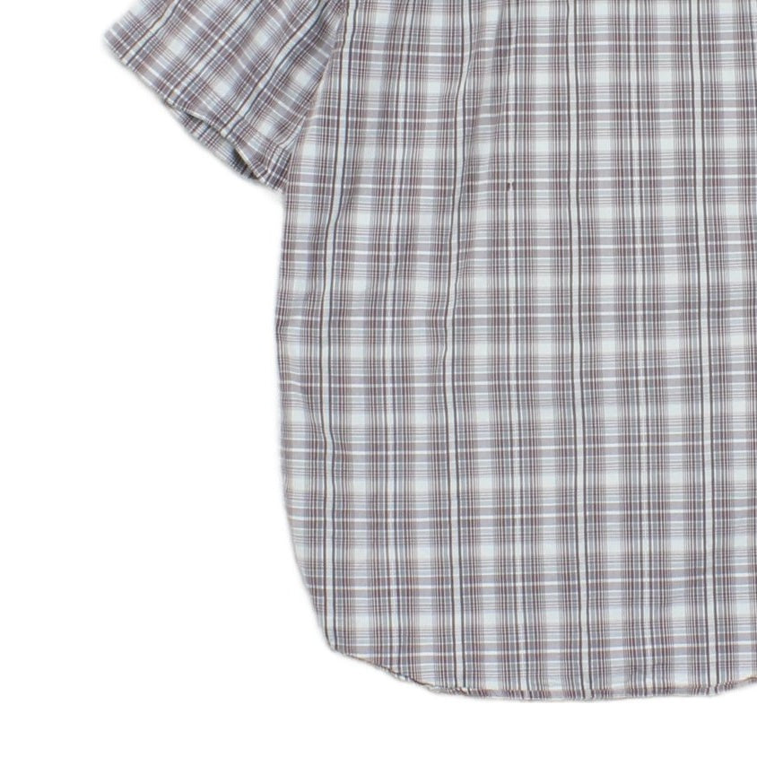 Mens Shirt Short Sleeve Check