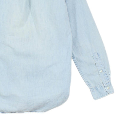Mens Chambray Shirt Button Up Classic