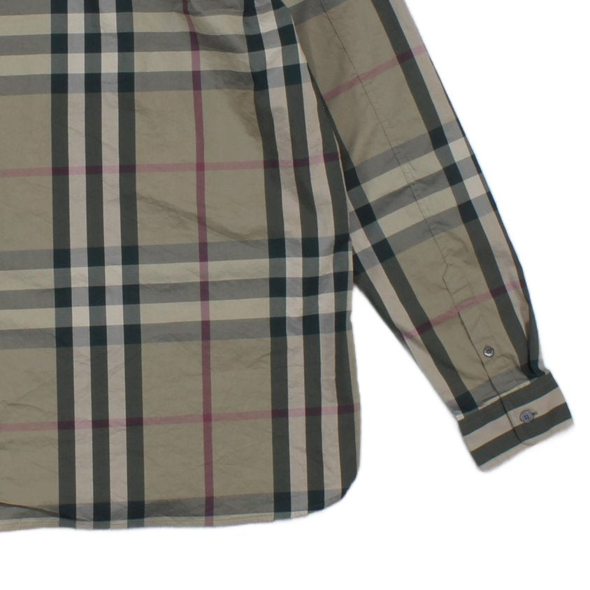 Mens Plaid Shirt Long Sleeve Stretch