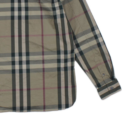 Mens Plaid Shirt Long Sleeve Stretch