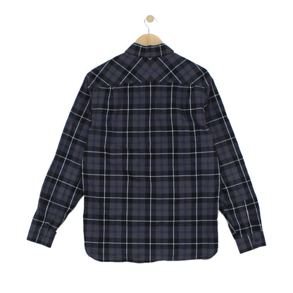 Mens Plaid Shirt Long Sleeve Button Up