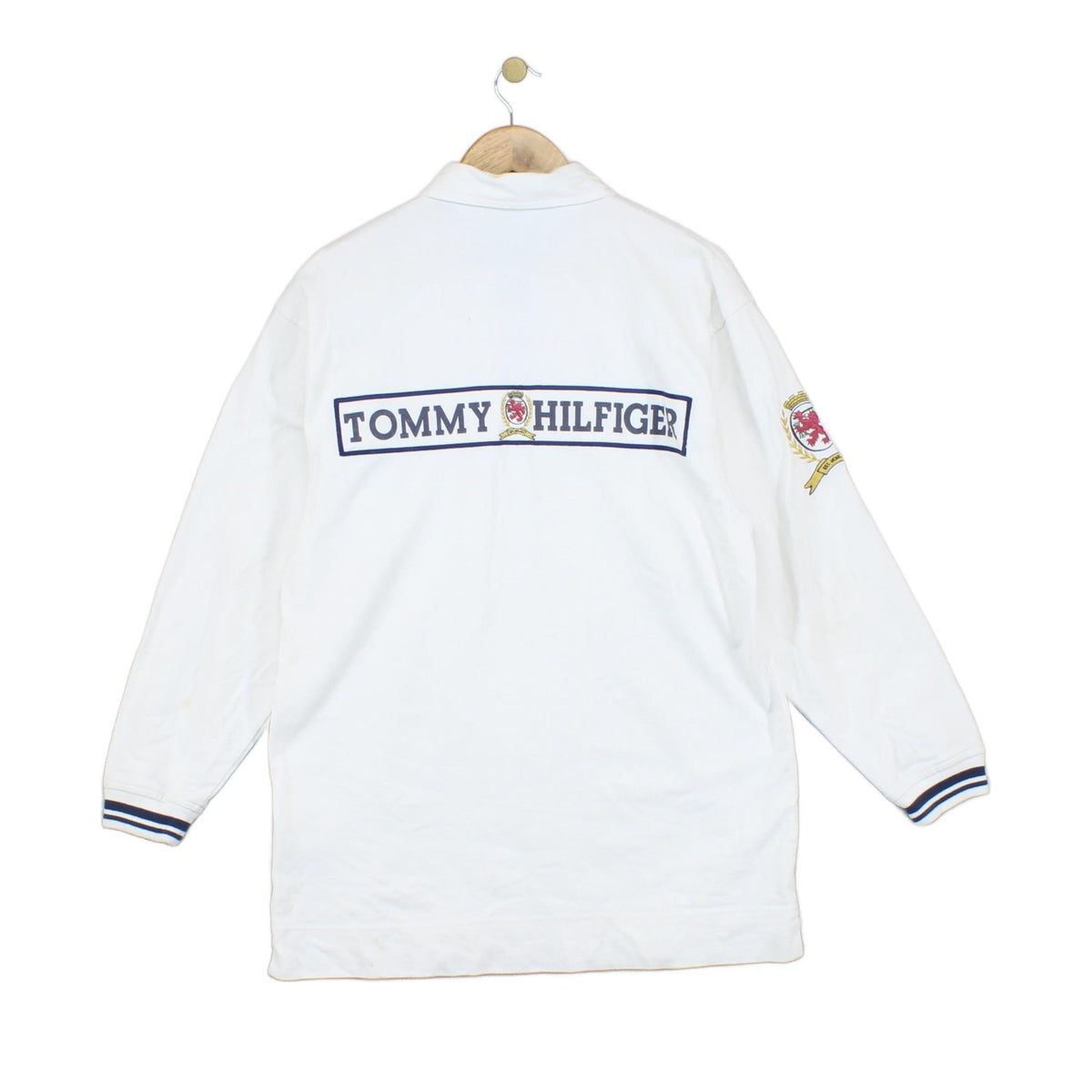 Mens Polo Shirt  Logo Long Sleeve Casual