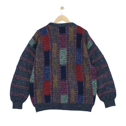 Mens Abstract Jumper Crew Neck